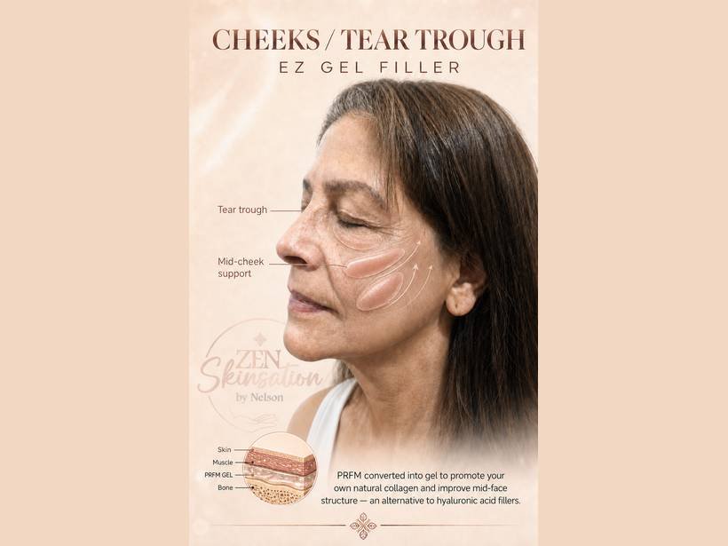 Cheeks and Tear Trough EZ Gel Filler at Zenskinsation