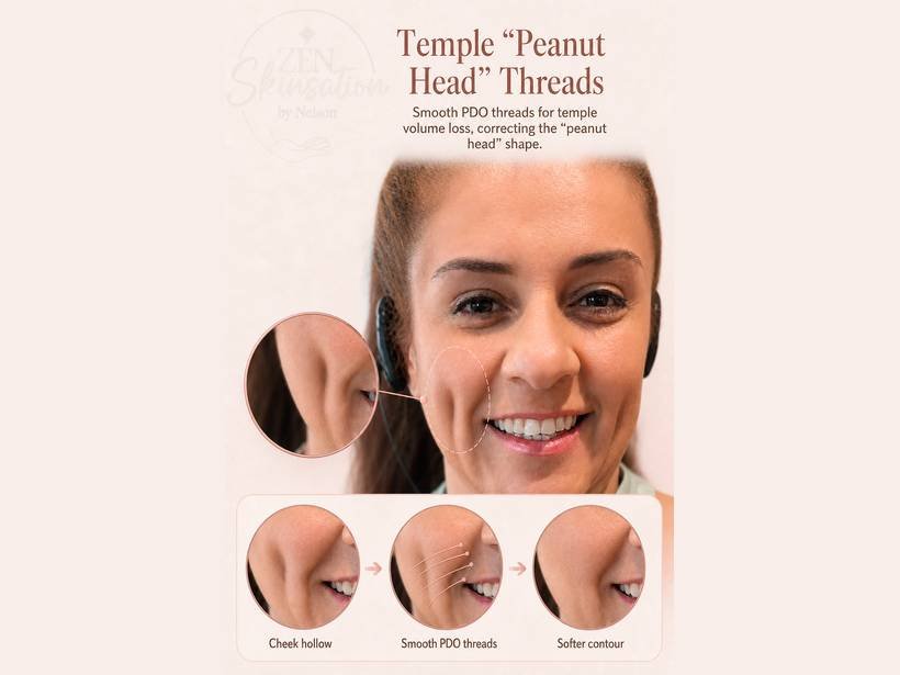 Temple Peanut Head PDO Threads at Zenskinsation